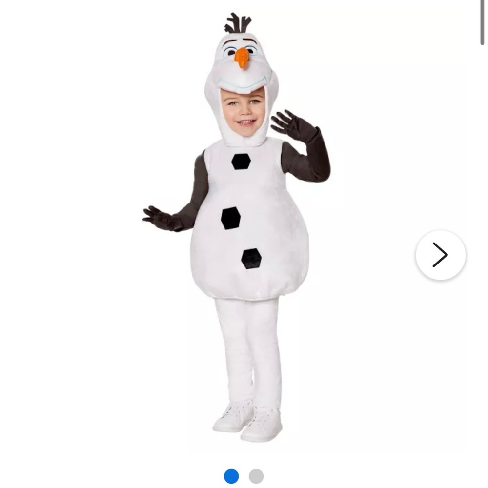 Toddler 3T Olaf costume never worn still in original packaging!